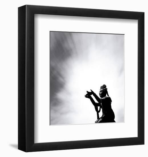 Buddha Offering, Lantou Island,Hong Kong-Michael Kenna-Framed Art Print