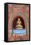 Buddha Offerings in Wall Niche-Stuart Black-Framed Stretched Canvas