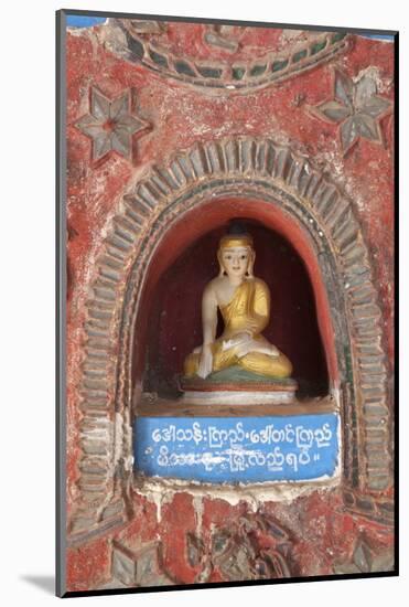 Buddha Offerings in Wall Niche-Stuart Black-Mounted Photographic Print