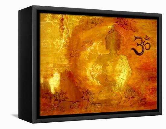 Buddha -Om I-Christine Ganz-Framed Stretched Canvas