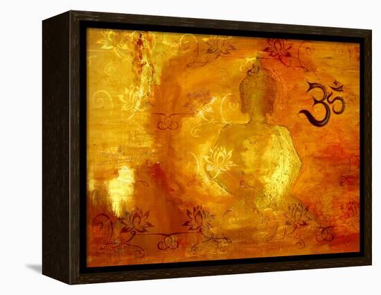 Buddha -Om I-Christine Ganz-Framed Stretched Canvas