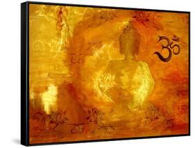 Buddha -Om I-Christine Ganz-Framed Stretched Canvas