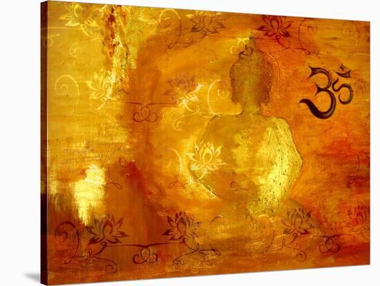 Buddha -Om I-Christine Ganz-Stretched Canvas