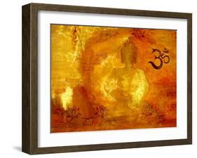 Buddha -Om I-Christine Ganz-Framed Art Print