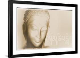 Buddha- Om mani padme hum-Christine Ganz-Framed Art Print