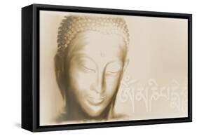 Buddha- Om mani padme hum-Christine Ganz-Framed Stretched Canvas
