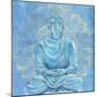 Buddha on Blue I-Annie Warren-Mounted Art Print