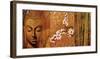 Buddha Panel I-Keith Mallett-Framed Giclee Print