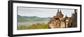 Buddha Panorama, Borobudur Temple, UNESCO World Heritage Site, Java, Indonesia, Southeast Asia-Matthew Williams-Ellis-Framed Photographic Print