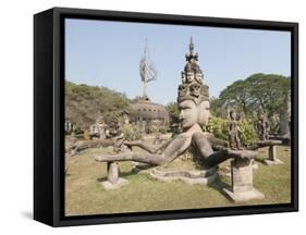 Buddha Park, Xieng Khuan, Vientiane, Laos, Indochina, Southeast Asia-Robert Harding-Framed Stretched Canvas