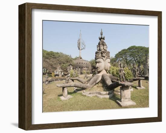 Buddha Park, Xieng Khuan, Vientiane, Laos, Indochina, Southeast Asia-Robert Harding-Framed Photographic Print