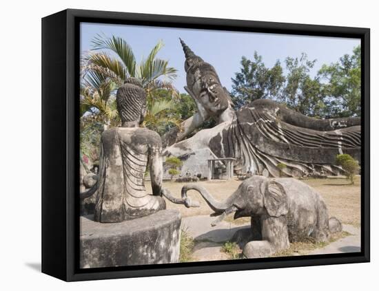 Buddha Park, Xieng Khuan, Vientiane, Laos, Indochina, Southeast Asia-Robert Harding-Framed Stretched Canvas