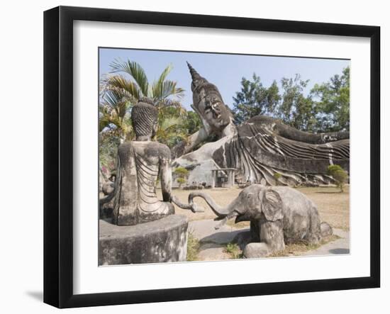 Buddha Park, Xieng Khuan, Vientiane, Laos, Indochina, Southeast Asia-Robert Harding-Framed Photographic Print