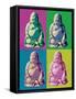 Buddha Pop-Art-null-Framed Stretched Canvas