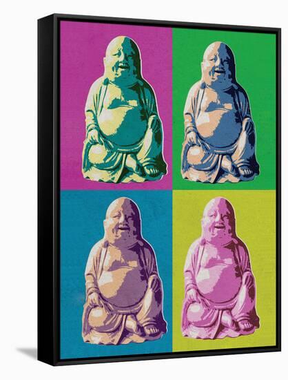 Buddha Pop-Art-null-Framed Stretched Canvas