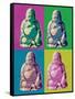 Buddha Pop-Art-null-Framed Stretched Canvas