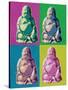 Buddha Pop-Art-null-Stretched Canvas