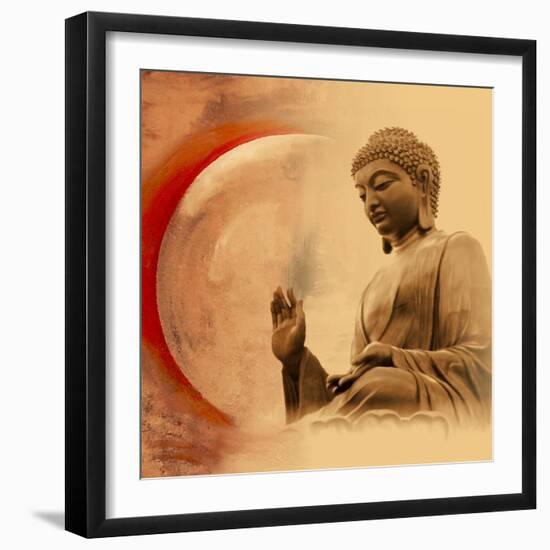 Buddha -Protection-Christine Ganz-Framed Art Print