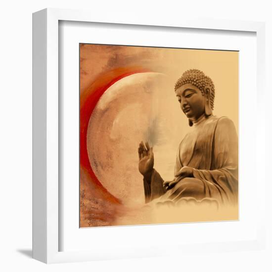 Buddha -Protection-Christine Ganz-Framed Art Print