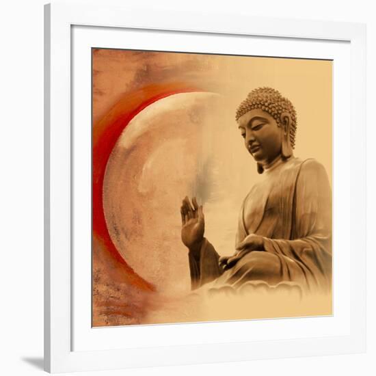 Buddha -Protection-Christine Ganz-Framed Art Print