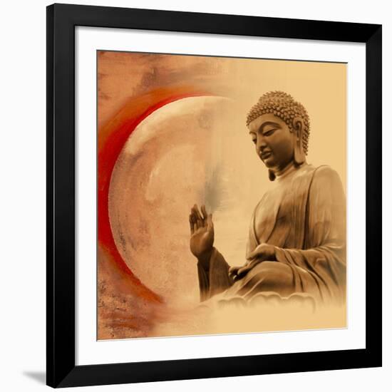 Buddha -Protection-Christine Ganz-Framed Art Print