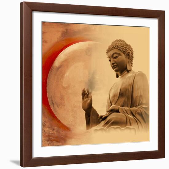 Buddha -Protection-Christine Ganz-Framed Art Print