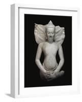 Buddha protégé par le naga-null-Framed Giclee Print