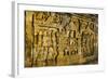 Buddha Reliefs in the Temple Complex of Borobodur, Java, Indonesia, Southeast Asia, Asia-Michael Runkel-Framed Photographic Print