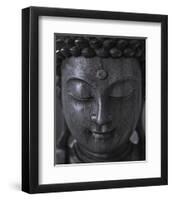 Buddha Sculpture Face-null-Framed Art Print