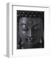 Buddha Sculpture Face-null-Framed Art Print