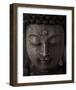 Buddha Sculpture Face-null-Framed Art Print