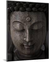 Buddha Sculpture Face-null-Mounted Art Print