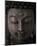 Buddha Sculpture Face-null-Mounted Art Print