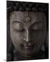 Buddha Sculpture Face-null-Mounted Art Print