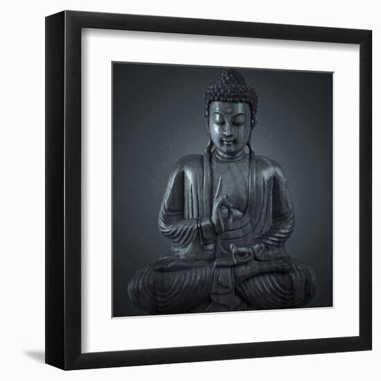 Buddha Sculpture-null-Framed Art Print