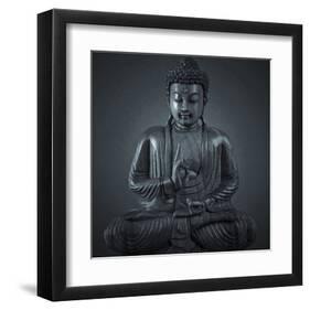 Buddha Sculpture-null-Framed Art Print