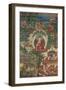 Buddha Shakyamuni and Narrative Scenes-null-Framed Art Print