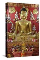 Buddha Shrine, Wat Phra-Stuart Black-Stretched Canvas