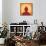 Buddha Silhouette Against the Sun-Andrii Adamskyi-Framed Stretched Canvas displayed on a wall
