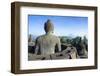 Buddha Sitting in a Stupha in the Temple Complex of Borobodur, Java, Indonesia-Michael Runkel-Framed Photographic Print