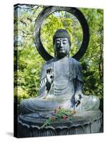 Buddha Statue (1790), Japanese Tea Gardens, Golden Gate Park, San Francisco, California, USA-Fraser Hall-Stretched Canvas