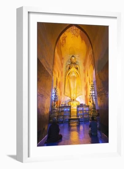 Buddha Statue, Ananda Temple, Bagan (Pagan), Myanmar (Burma), Asia-Christian Kober-Framed Photographic Print