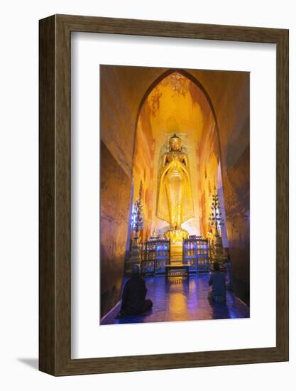 Buddha Statue, Ananda Temple, Bagan (Pagan), Myanmar (Burma), Asia-Christian Kober-Framed Photographic Print