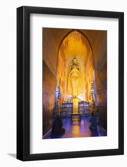 Buddha Statue, Ananda Temple, Bagan (Pagan), Myanmar (Burma), Asia-Christian Kober-Framed Photographic Print