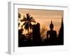 Buddha Statue and Sunset, Thailand-Gavriel Jecan-Framed Photographic Print