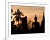 Buddha Statue and Sunset, Thailand-Gavriel Jecan-Framed Photographic Print