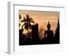 Buddha Statue and Sunset, Thailand-Gavriel Jecan-Framed Photographic Print