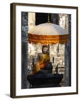 Buddha Statue at Bayon Temple, Angkor, Siem Reap, Cambodia, Indochina, Southeast Asia, Asia-null-Framed Photographic Print