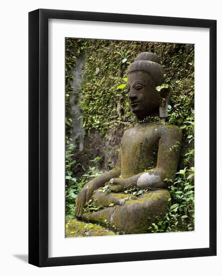 Buddha statue at Koe Thaung temple built by King Min Taik Kha, Mrauk U, Myanmar-null-Framed Photographic Print