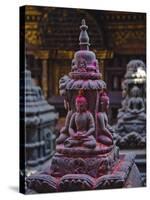 Buddha Statue at Swayambunath Temple, UNESCO World Heritage Site, Kathmandu, Nepal, Asia-Mark Chivers-Stretched Canvas